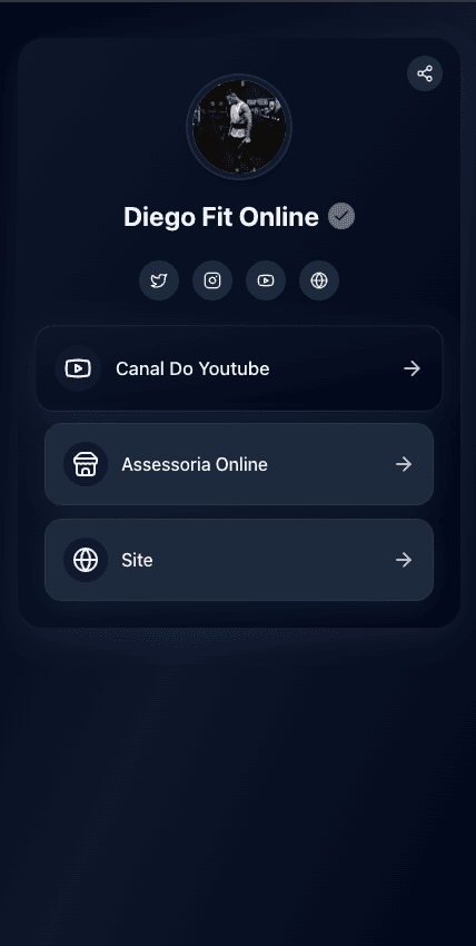 Professional LinkieHub profile page